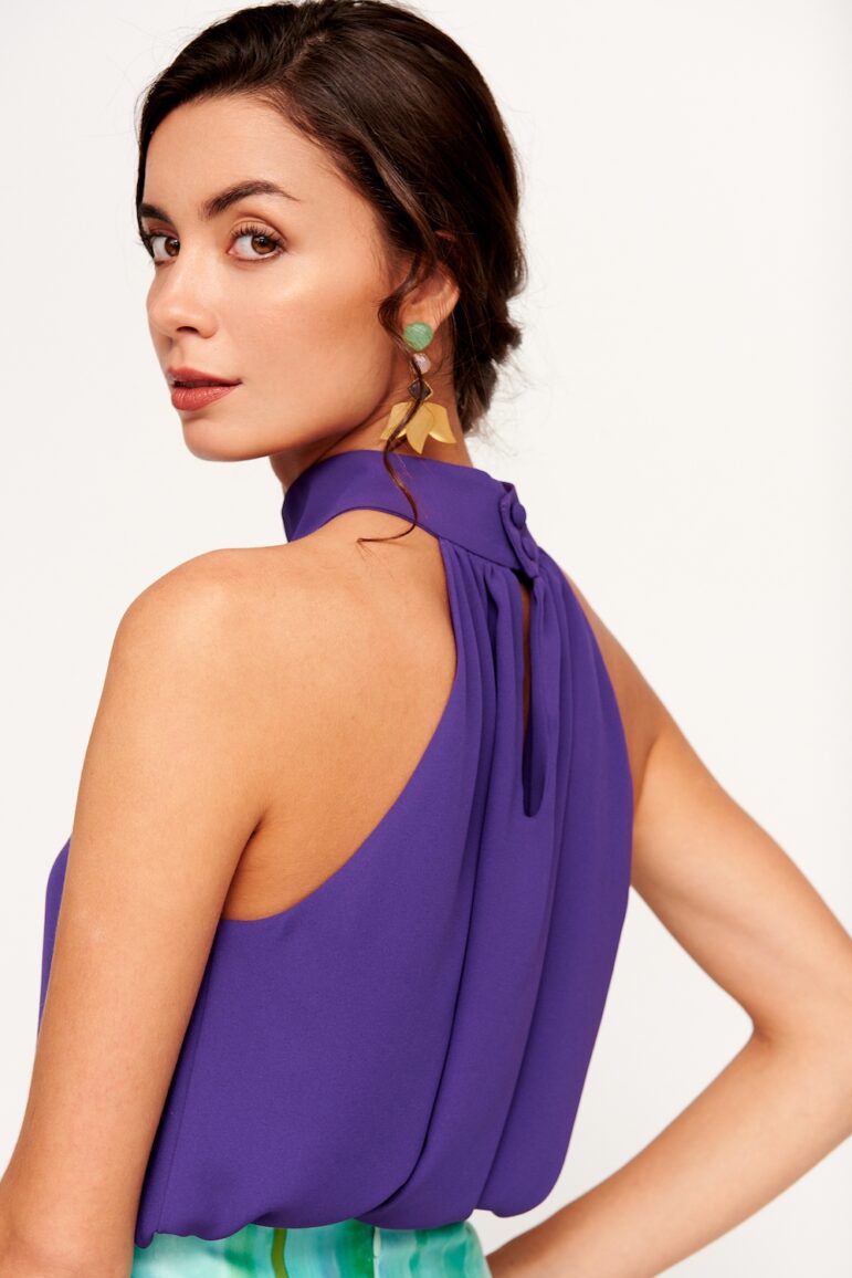 Top Cuello Halter - Paula Violeta