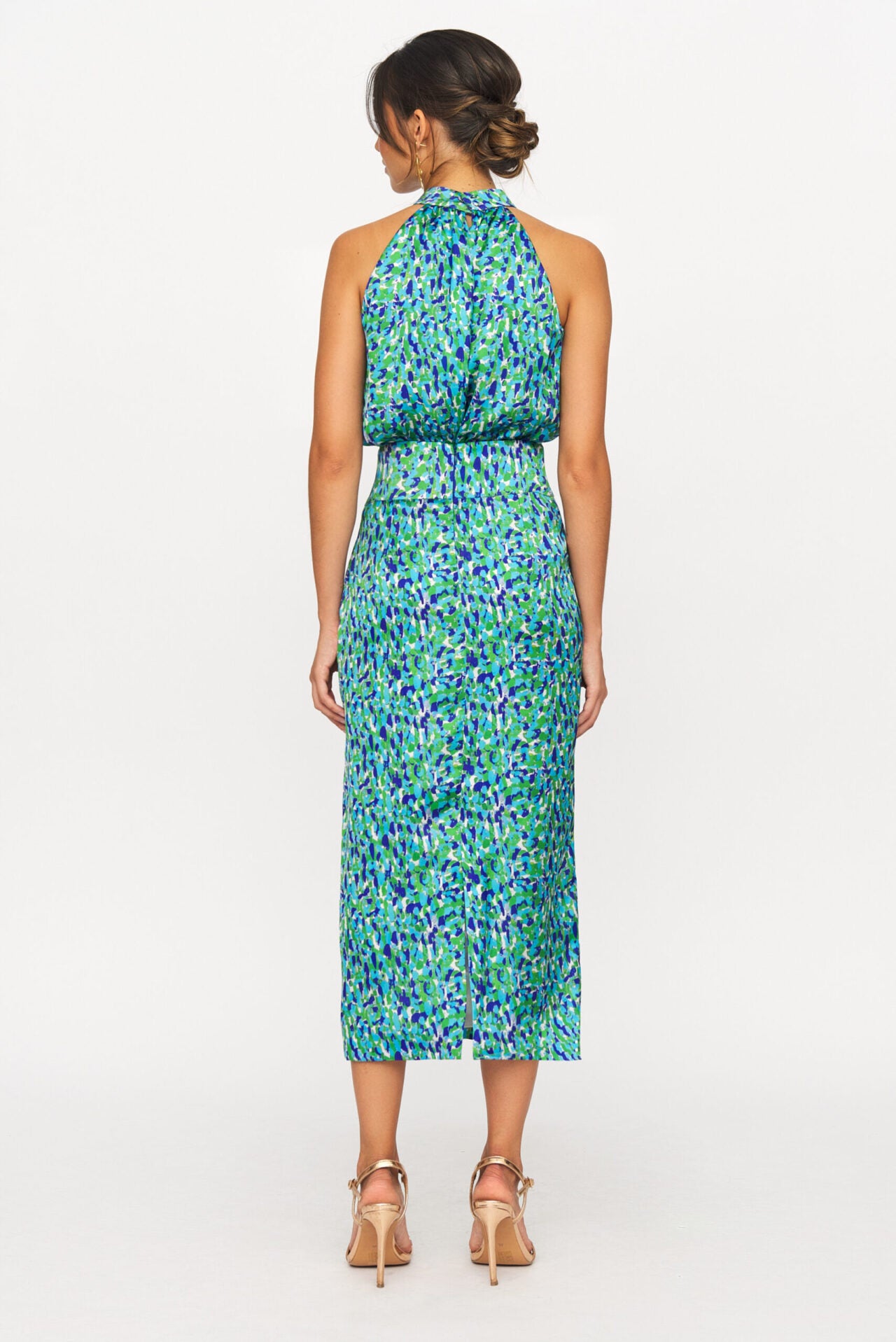 Conjunto top halter y falda Eva_detrás